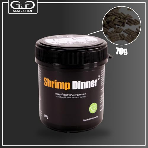 GlasGarten Shrimp Dinner 2 | 70g - Aliment Premium pour crevettes, Aliment Principal pour crevettes d'ornement, pressé à partir d'ingrédients 100% naturels, séché avec Soin – vue 2