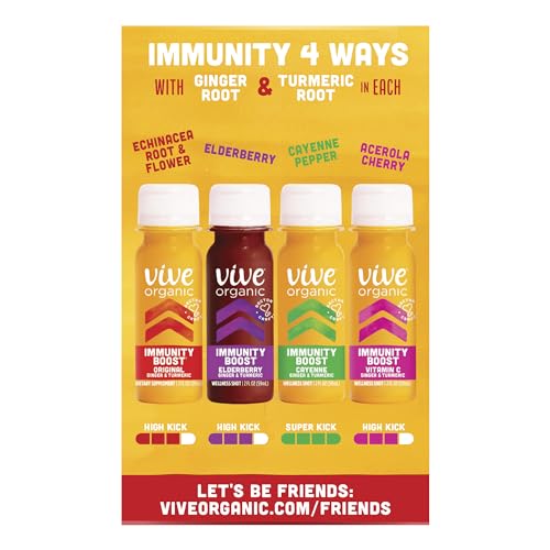 Vive Organic Immunity Boost Shots -Variety 4 Pack (2oz, 4 Count) - Image 4
