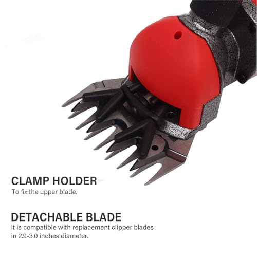 Electric Sheep Shears, Professional Sheep Clippers Trimmer 1000W Wool Shearing Machine with 2 Blades