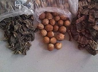 Dry Whole Amla|Reetha|Shikakai|Soapnut|Gooseberry|Acacia Concinna 100gm Each