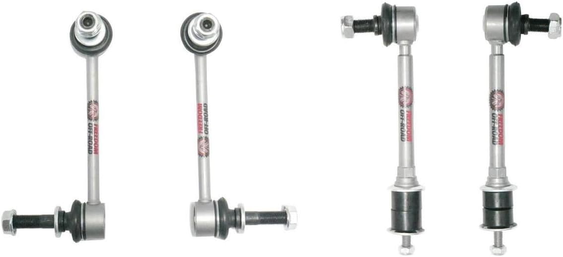 Freedom Off-Road Front and Rear Extended Zinc-Nickel Sway Bar End links for 2-4" Lift For 03-24 4Runner / FJ Cruiser / GX470