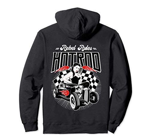 Sudaderas Rockabilly Hombre Mujer Ropa Retro Rock and Roll Sudadera con Capucha
