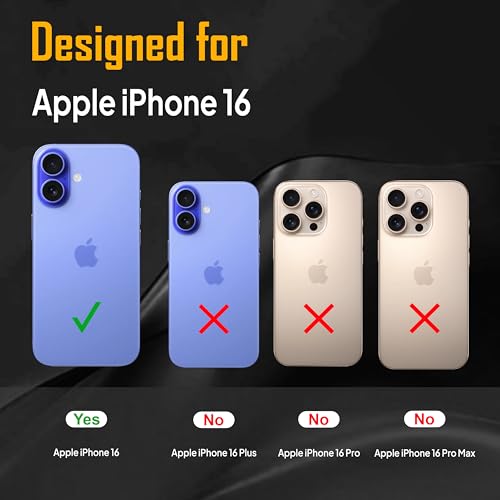 Image of Zapcase Back Case for iPhone 16 | Slim Lifetime Anti-Yellow Crystal-Clear Cover with Elevated Camera Protection & MagSafe Compatibility | Premium German Polycarbonate | Shockproof | Clear