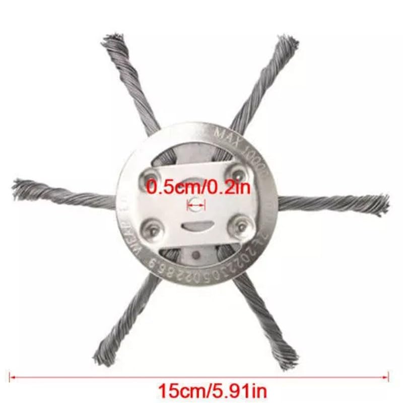 5x Rasentrimmerkopf 150mm - Universeller Ersatz Für Garten-Trimmer | Stahldraht Seil