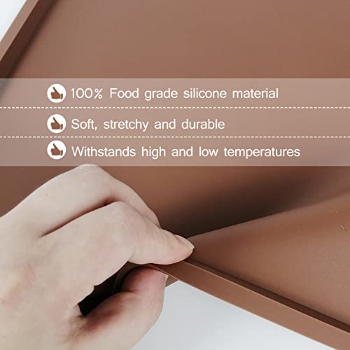 8Pcs Silicone Dehydrator Trays - Nonstick Silicone Drye Mats With Edge , Compatible With Cosori Cp267-Fd, Multi-Purpose Reusable For Jerky, Fruit, Meat, Herbs, Vegetables, Crackers #TOP1