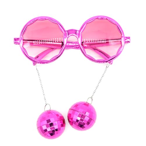 Xinsheinelry DiscoHippie Vintage Round 80s Styles Eyewear For Men Women Costumes Parties Gifts