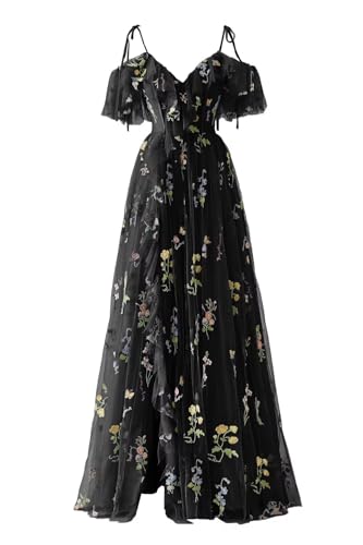 sachin and babi light blue dress Marchesa Notte Floral-Embroidered Tulle Midi Dress