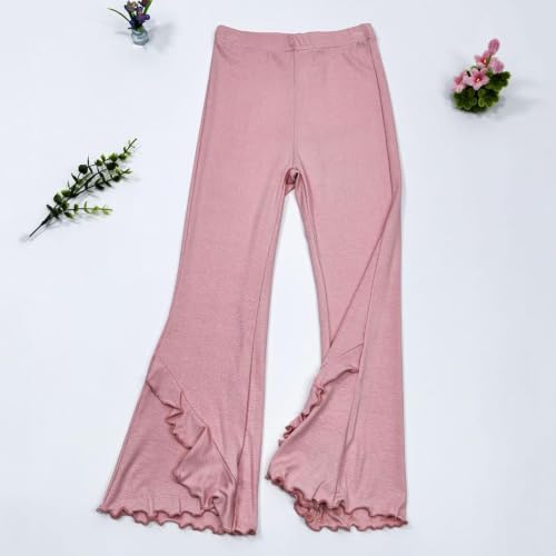 Girls School Uniform Ruffle Flare Pants High Waist Bell Bottom Trousers - image 6