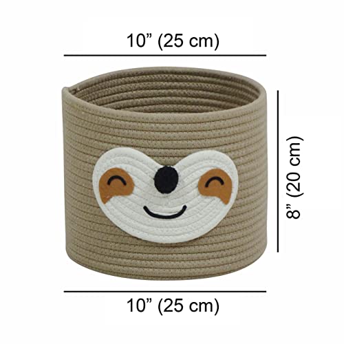 T&T Homewares Small Sloth Baskets For Baby Diaper Organizer, Nursery Storage, Nursery Room Decor, Kids Room Organizer, Pet Toy Storage #TOP1