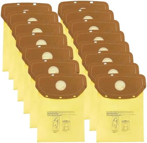 15 Pack AH10232 Sealed Collar Vacuum Bags for Hoover Commercial M...