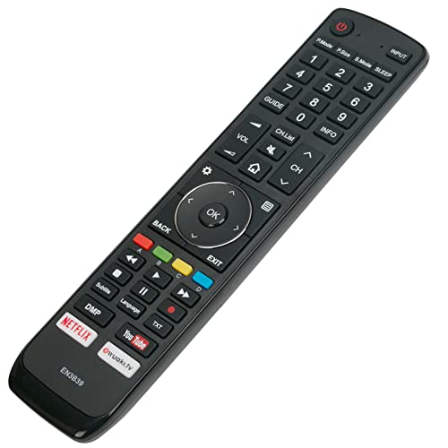 VINABTY EN3B39 Replacement Remote Control Compatible with Hisense H50N6800 H55N6800 H75N6800 H55NU8700 H65NU8700 H45N5750 H65N5750 H70NU9700 H49N5700 H49N5700UK H49N5705 H50N5900 Smart LED TVs - Image 2