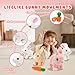 SUQ Bunby - Easter My Realistic Bunny Toy, Interactive Bunny Realistic Bunny - Jumping, Twitching, and Shaking Ears, Bunbi Realistic Bunny, Cute Bunny Toys, Bunny Realistic Bunny Toy (Brown)