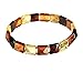 Baltischer Bernstein M Größe Dehnbar Mehrfarben Armband für die Frau