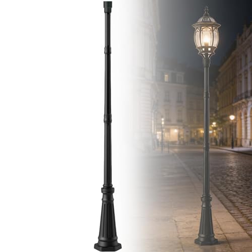 YarPoole 79 inch Cast Aluminum Street Light Pole