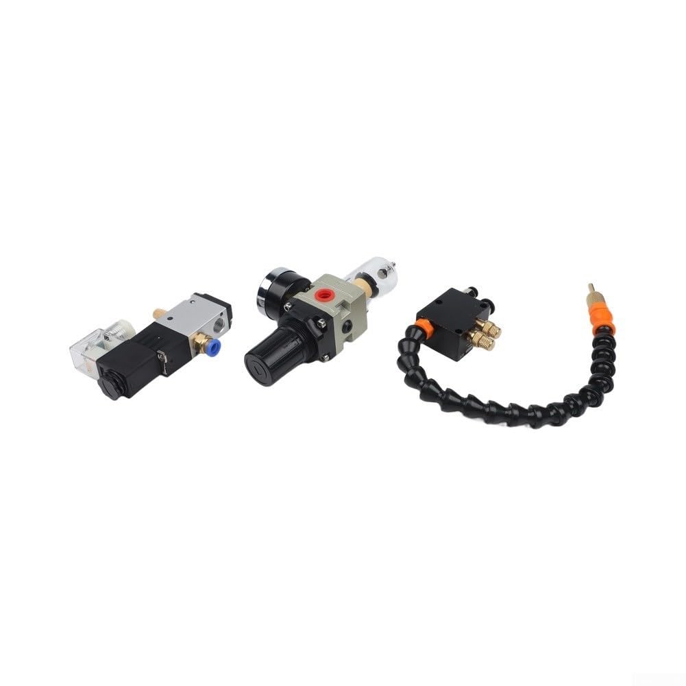 3L Schmiersprüher, vollständig versiegelte PVC- und Metallkonstruktion mit flexiblem Schaft und Druckregler, für Werkstattmaschinen mit einstellbarer Durchflusskontrolle, Kühlpumpenbetrieb (220 V) (24