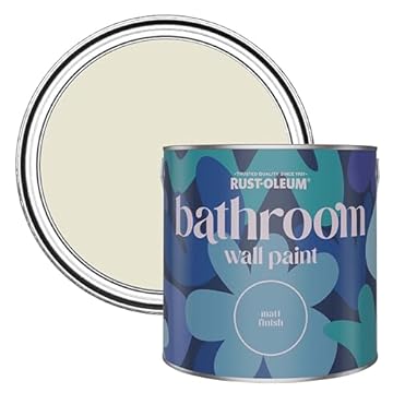 Rust-Oleum Off White Water-Resistant Bathroom Wall & Ceiling Paint - Porcelain 2.5L
