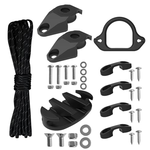 EDSRDPLT 2005 Kayak Anchor Trolley Kit Mounting Hardware for Kayak Canoe Boats Water Sports