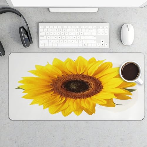 Sunflower Isolated Desk Pad con base de goma grande miniatura 5