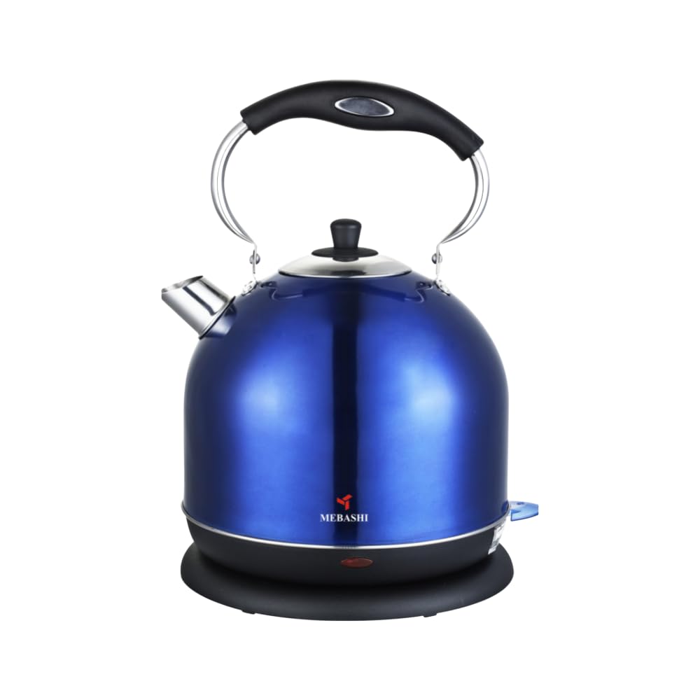 Mebashi Japan Electric Steel 4 Litre Cordless Kettle 360° Rotational Base ME-KT5002B