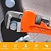 4 Pack Heavy Duty Pipe Wrench Set, 8'' 10'' 12'' and 14'' Adjustable Jaw Plumbing Wrench, Heat-Treated Chromium Vanadium Steel Pipe Tools with Anti-Vibration Grip for Industrial/Domestic Pipe Repair