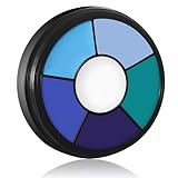 BOBISUKA Blue Face & Body Paint – 6 Colors Cream Washable Face Paint for Corpse Bride Sally Makeup Avatar Mermaid Costume & Theme – Easy to Blend, High Pigment & Long Lasting