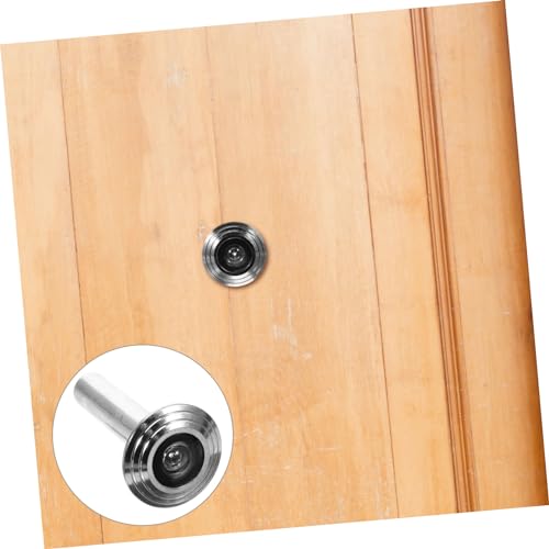 Mirilla para puerta con visor de privacidad, construcción metálica, fácil instalación, para puertas de entrada miniatura 4