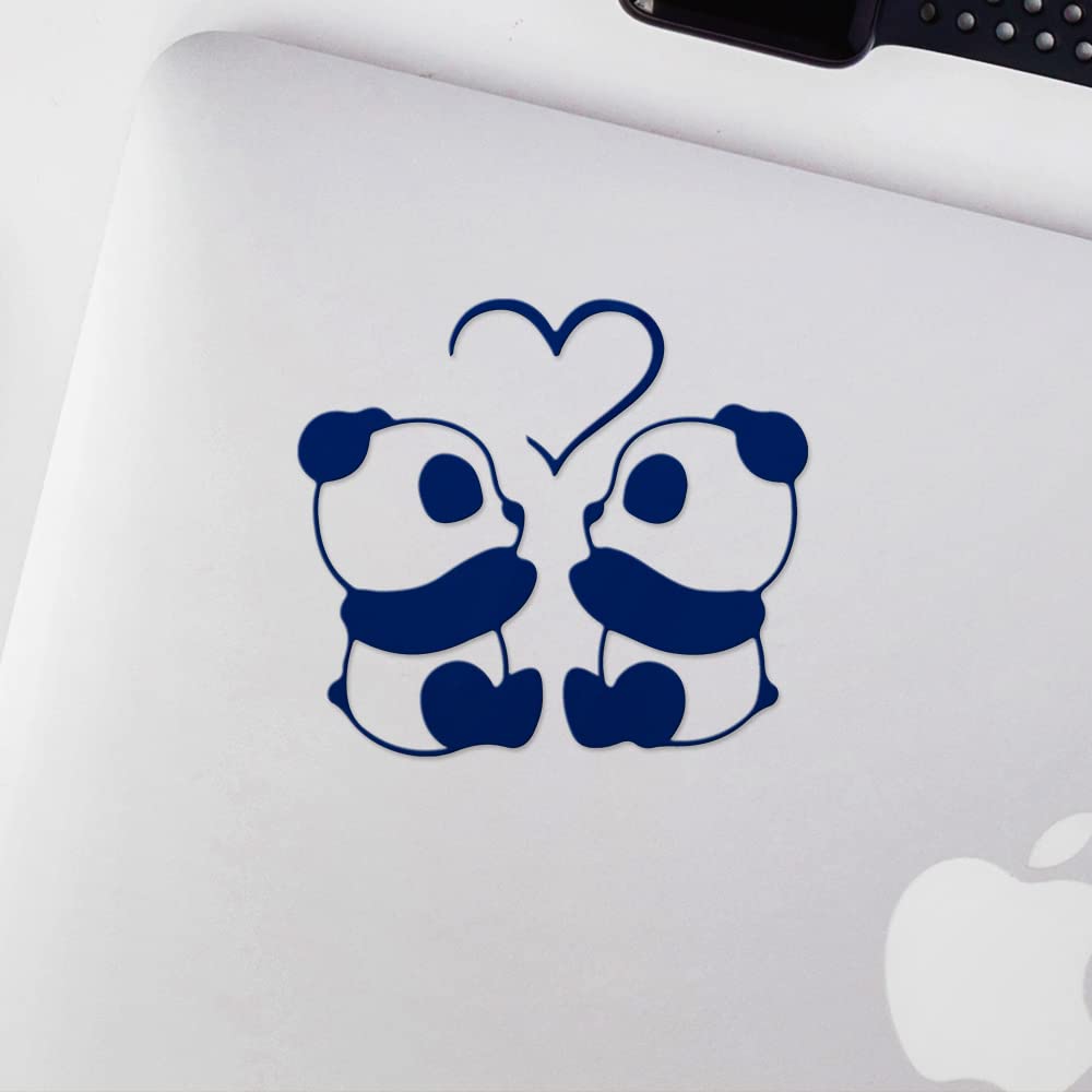 パンダLOVE Amazon.com - Transparent Decal Stickers of Panda Love (Navy Blue