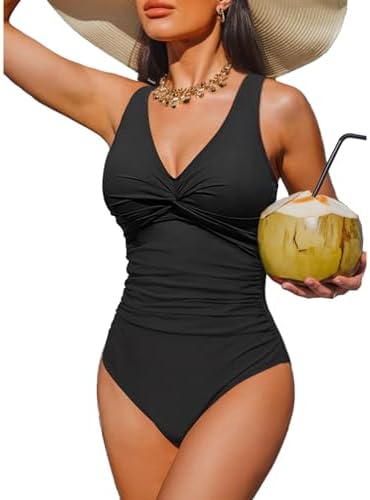 Holipick Women Tummy Control One Piece Swimsuit - Push Up Bathing...