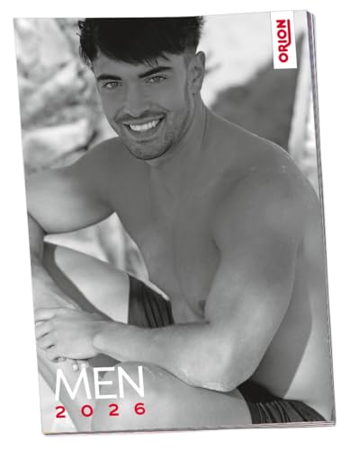 ORION Erotikkalender MEN 2026 - erotischer A3-Wandkalender für Frauen und Männer, Erotik-Motive mit scharfen Boys, auf 12 Kalender-Seiten