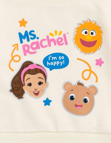 Ms. Rachel Animals Fleece Crossover Sweatshirt and Jogger Pants Outfit Set Infant to Toddler Sizes (12 Months - 5T)4