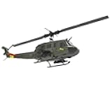 RC ERA C032 Huey UH1 6CH Gyro Stabilized RC Aircraft with Altitude Hold & Optical Sensor, 3D RC Helicopter RTF for Beginners, Adults Upgraded Transmitter (Green with Weapons (ERA-C032-G))