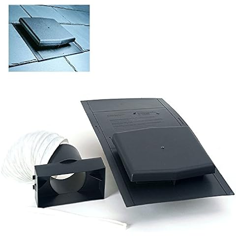 10K Slate Roof Vent with Adapter Kit Cover