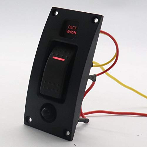 Deck Wash Rocker Switch Panel con protección IP66 e interruptor de control ON/OFF para barcos 6
