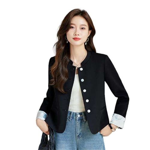 Manteau Blazer Court Style Chinois Idéal pour le Bureau et Vos Sorties Chic