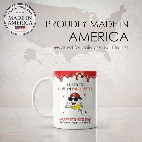 Taza divertida para Día del Padre de cerámica 11 oz miniatura 3
