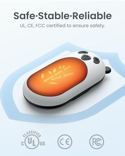 Hand Warmers Rechargeable 2 Pack, 6000mAh Electric