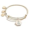 Alex and Ani I Love You IV EWB, SAG, Shiny Antique Gold, Expandable (A20BILY01SAG)
