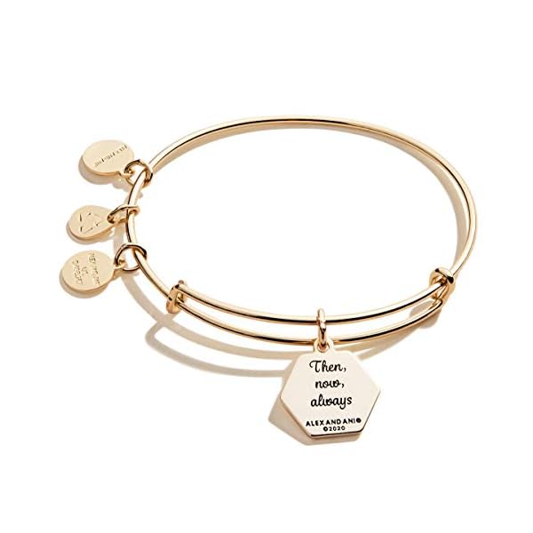 Alex and Ani I Love You IV EWB, SAG, Shiny Antique Gold, Expandable (A20BILY01SAG)