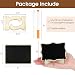 30 Pack Mini Chalkboard Signs, Food Labels for Party Buffet, Small Wooden Chalk Board Signs with Easel Stand & Markers, Reusable, Zero Residue Place Cards for Table Setting or Numbers, Outdoor Indoor