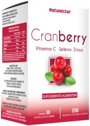 Cranberry + Vitamina C + Selênio + Zinco - 60 Cápsulas