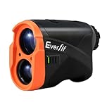 Everfit 700M Golf Rangefinder Laser Golfs Range Finder Slope Golfing Scanning Mode 6X Magnification Angle Measurement Vibration Flag Pole Lock LCD Screen, Orange