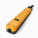 Herramienta Punch Down Tool 110 Blade: con resorte para el asentamiento y terminación de cables rápidos y de bajo esfuerzo, que conecta 110 paneles de parche, bloques y jacks de keystone