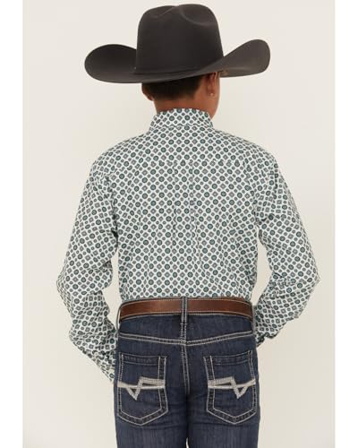 Cinch Boys' Printed Long Sleeve Button-Down Western Shirt - MTW7060377 X- US4