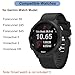 20mm Watch Band for Garmin Forerunner 55/Forerunner 245/Vivoactive 5/Vivoactive 3, Soft Silicone Band Replacement Strap for Garmin Smart Watch (Black)