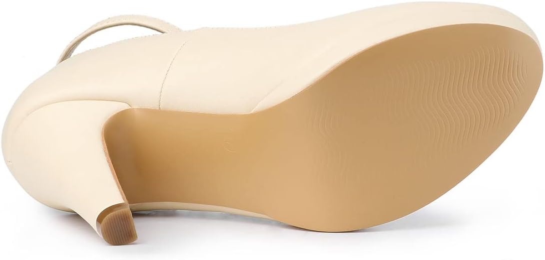 Allegra K Femmes Pointe Arrondie Talo N Aiguille Sangle De Cheville En T Pompes Rose 41 Dès 29,99 € - Sur