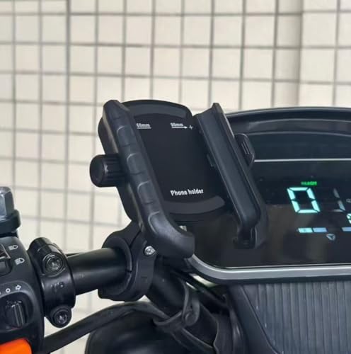 Image of Bike Mobile Mount for Riding & Navigation, 360 Full Rotation, Quick Lock Release System, Shockproof Anti-Slip Clamp, Universal Fit for Motorcycle & Scooty