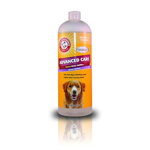 Advanced Care Detal Water Additive Tartar Control - Cuidado dental avanzado para perros, 32 FL oz