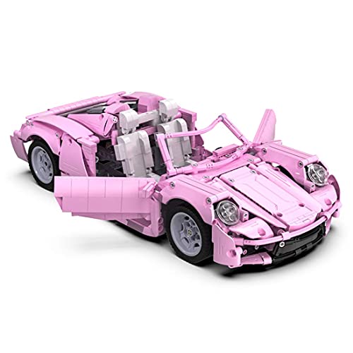 QIXIAOCYB XSUPER PINK 488 GTE TECHNIC Supercar-Sportwagen 1181PCS 1:12 DIY Racing Car-Modell Set für Kinder Erwachsene… – Bild 6