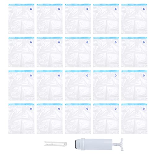 20Pcs Filament Dryer Vacuum Sealing Bags Safekeeping PLA 3D Printer Parts + Air Pump Extractor Clean Food Packaging