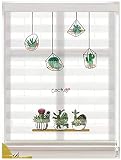 □ TRATAMIENTOS DE VENTANA DE ZEBRA □: La pantalla de la ventana de tipo de cadena cuenta con un filtrado de luz, al tiempo que proporciona el nivel de privacidad deseado cuando se superponen ambas capas de tela.Esta sombra de la ventana de rodillos con clase es ideal para cualquier habitación en su casa, incluida la cocina, sala o comedor.